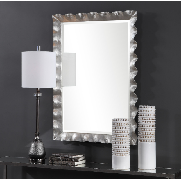 Silver Leaf Vanity Mirror