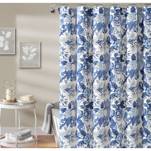 Sydney Blue and White 72 x 72 In. Single Shower Curtain